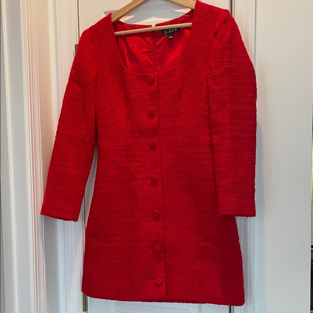 J. Crew Sophia Mini Dress in Maritime Tweed